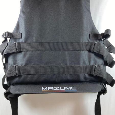  mazume マズメ フィッシングベスト  ブラック