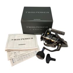 ττ SHIMANO シマノ スピニングリール  24ツインパワー C3000XG  純正ノブ付 046826 Aランク