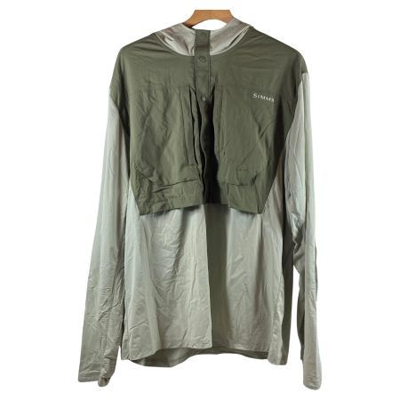  SIMMS フィッシングウェア  SIZE XL オリーブ ラティテュード バイコンプ パーカー オリーブ