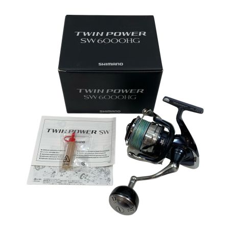  SHIMANO シマノ スピニングリール  キズ有 程度B 箱付 21ツインパワー SW6000HG 04225