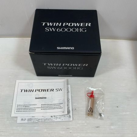  SHIMANO シマノ スピニングリール  キズ有 程度B 箱付 21ツインパワー SW6000HG 04225