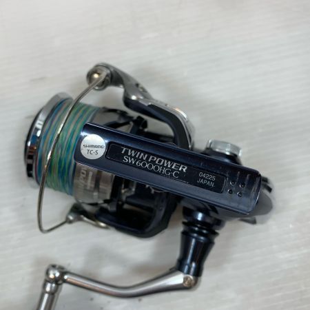  SHIMANO シマノ スピニングリール  キズ有 程度B 箱付 21ツインパワー SW6000HG 04225