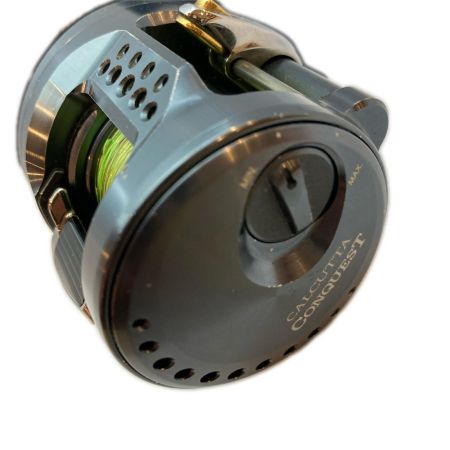  SHIMANO シマノ ベイトリール  24カルカッタコンクエスト シャローエディション 31HG キズ有 NSクラフトハンドル、ハンドルノブ花梨 046741