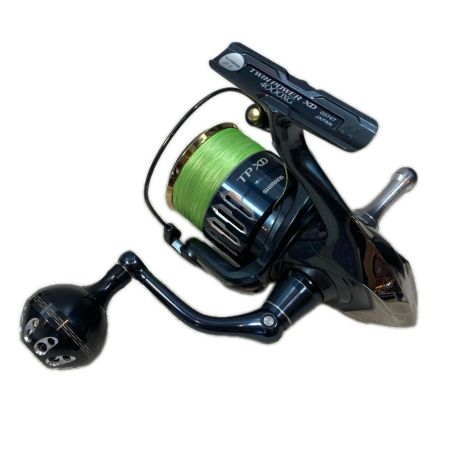 SHIMANO シマノ スピニングリール 17ツインパワーXD 4000XG 程度B ゴメクサスノブ・スタンド付き 03747