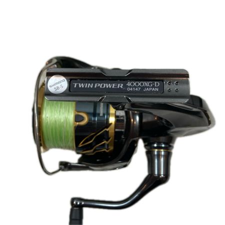 SHIMANO シマノ スピニングリール  20ツインパワー 4000XG サビ有 程度C 箱付 04147