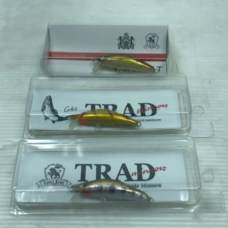  CASKET 釣り用品 ルアー TRADミノー 50SHS 新品 未使用品(S) ルアー3点セット