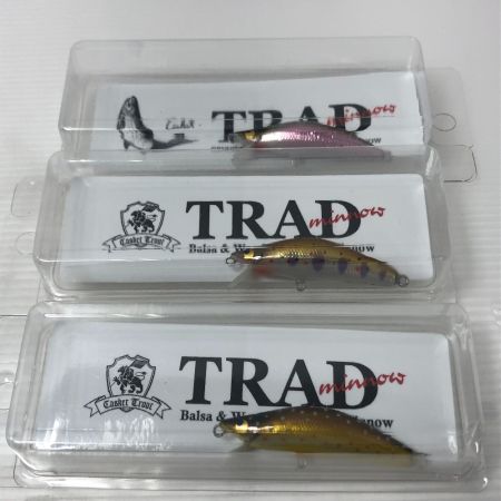  CASKET 釣り用品 ルアー TRADミノー 50SHS 新品 未使用品(S) 3点セット