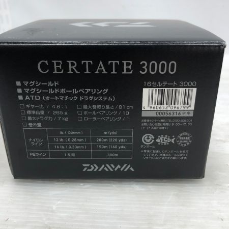  DAIWA ダイワ 16セルテート 3000 00056316 スピニングリール
