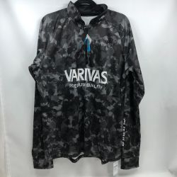 ΣΣ VARIVAS バリバス ドライハーフジップ 長袖 SIZE LL VAZS-23 ブラックカモ Aランク