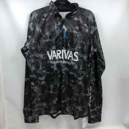  VARIVAS バリバス ドライハーフジップ 長袖 SIZE LL VAZS-23 ブラックカモ