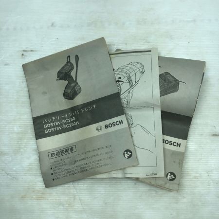  BOSCH ボッシュ インパクトレンチ 付属品完備 コードレス式 GDS18V-EC250 グリーン