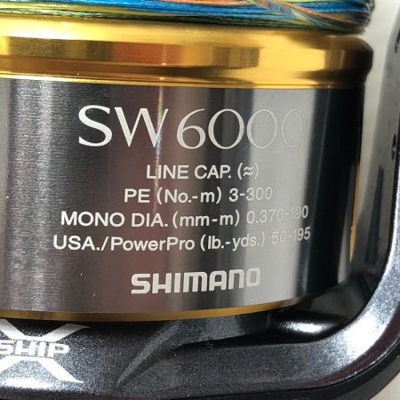  SHIMANO シマノ TWIN POWER SW ツインパワー SW6000PG-B 箱有り スピニングリール 03319