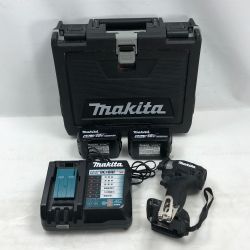 ◇◇ MAKITA マキタ 電動工具 インパクトドライバ　充電器・充電池2個・ケース付 TD173DRGXB ブラック Cランク
