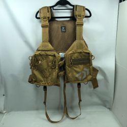 ΣΣ DAIWA ダイワ フローティングベスト ライトフロートゲームベスト ミリタリーベージュ フリーサイズ DF-6421 Aランク