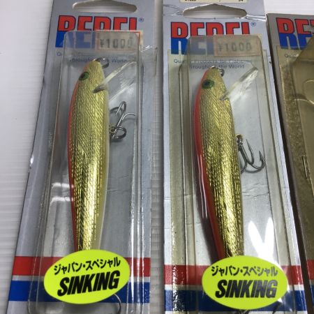  REBEL レーベル ミノー SINKING ジャパンスペシャル ルアー１１個まとめ