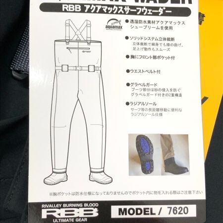  Rivalley リバレイ RBB アクアマックスサーフウェーダー L(26.5) 7620 ブラック