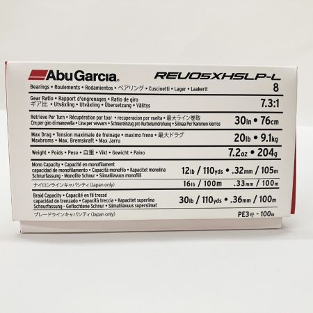  Abu Garcia アブガルシア REVO レボ5 X-HS-L 左ハンドル REVO5 X ベイトリール