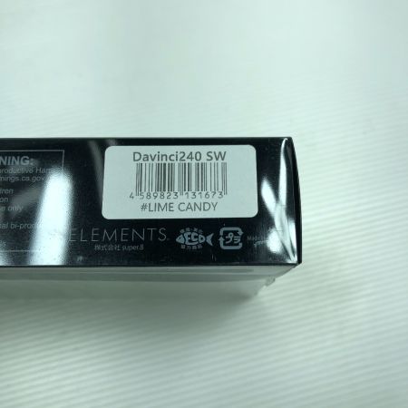  ELEMENTS ルアー Davinci ダヴィンチ 240 SW #LIMECANDY