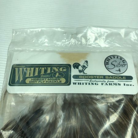  WHITING ホワイティング 釣り用品 ドライ フライハックル シルバーグレード ROORTER SADDLE ルースターサドル ミディアム シャンパン