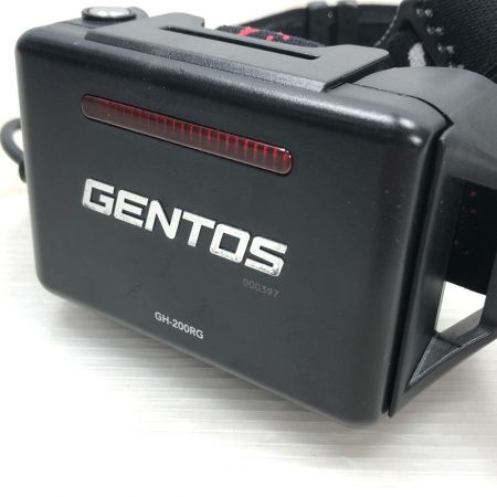  GENTOS ヘッドライト GH-200RG マイクロUSB充電 GH-200RG