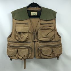 ΣΣ アーガイルクラブ アーガイルクラブ フィッシングベスト Lサイズ #ベージュ・カーキ Bランク