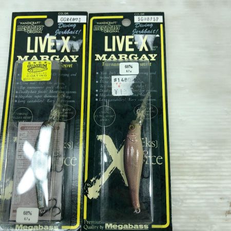  Megabass メガバス LIVE-X MARGAY ライブX 5個まとめ