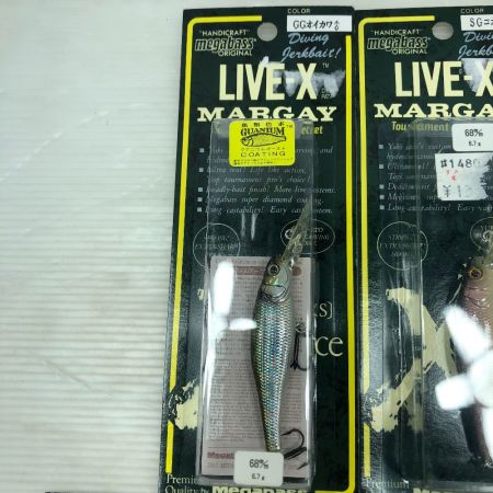 Megabass メガバス LIVE-X MARGAY ライブX 5個まとめ
