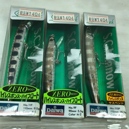  DAIWA ダイワ ルアー シルバークリーク ミノーⅡ 9F 11SP 13個まとめ