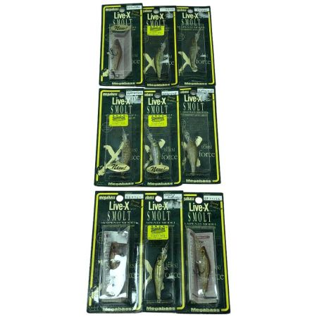  Megabass メガバス ルアー LIVE-X SMOLT ライブX スモルト 9個まとめ