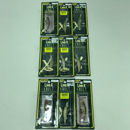  Megabass メガバス ルアー LIVE-X SMOLT ライブX スモルト 9個まとめ