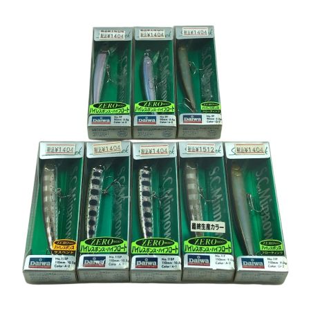  DAIWA ダイワ ルアー シルバークリークミノー 8個まとめ 9F/11F/11SP
