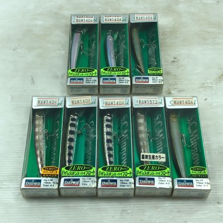  DAIWA ダイワ ルアー シルバークリークミノー 8個まとめ 9F/11F/11SP