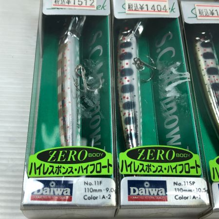  DAIWA ダイワ ルアー シルバークリークミノー 8個まとめ 9F/9SP/11F/11SP