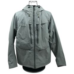 ΣΣ SIMMS フィッシングウェア バルクレージャケット ゴアテックス プリマロフト SIZE M グレー Bランク