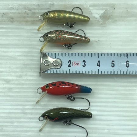  やまんちゅ ハンドメイドルアー ミノー 4個まとめ