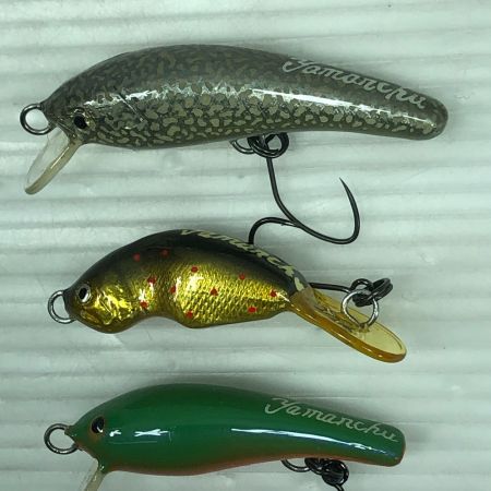  やまんちゅ ミノー ハンドメイドルアー 3個まとめ