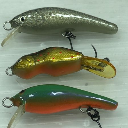  やまんちゅ ミノー ハンドメイドルアー 3個まとめ