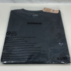 ΣΣ SHIMANO シマノ シャツ コットン パッチ ロングスリーブ SH-012V SIZE XL ブラック Sランク