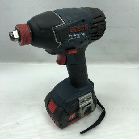  BOSCH ボッシュ 締め付け工具 インパクトドライバ 充電器・充電池1個・ケース付 GDX18V-LI ネイビー