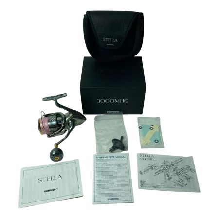 SHIMANO シマノ スピニングリール  03807 18ステラ 3000MHG 社外パーツ付