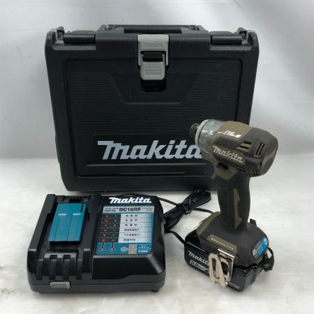  MAKITA マキタ 締め付け工具 インパクトドライバ 充電器・充電池1個・ケース付 TD173D オリーブ