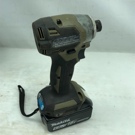  MAKITA マキタ 締め付け工具 インパクトドライバ 充電器・充電池1個・ケース付 TD173D オリーブ