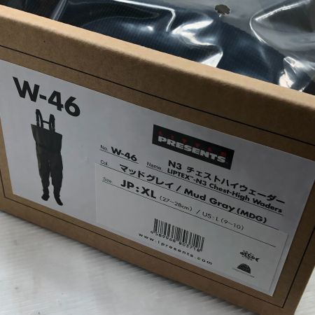  LITTLE PRESENTS リトルプレゼンツ チェストハイウエーダー W-46 N3 #マッドグレイ SIZE XL