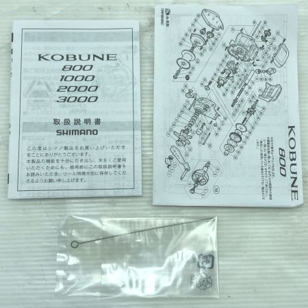  SHIMANO シマノ 両軸リール 18コブネ 1000 KOBUNE 小船 03930