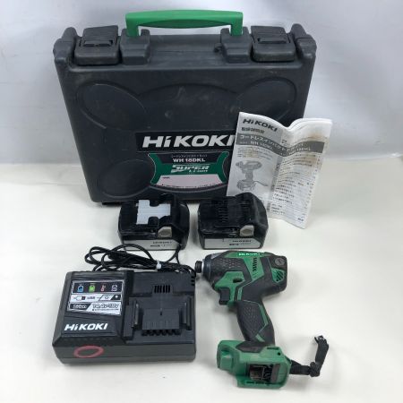  HiKOKI ハイコーキ 締め付け工具 インパクトドライバ 充電器・充電池2個・ケース付 WH18DKL グリーン