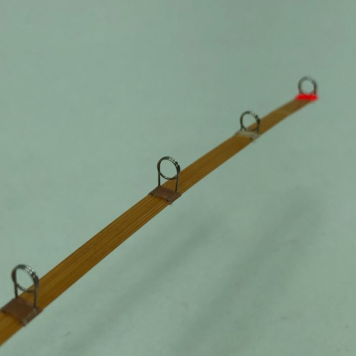と*も様 自作バンブーロッド　中古 バンブーロッド ワカサギ竿 魚香 穂先 - 中古釣り・フィッシング