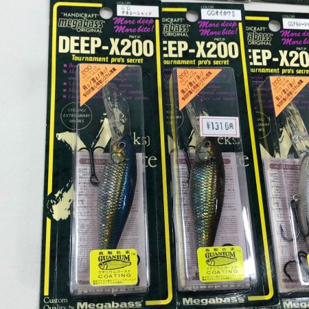  Megabass メガバス ルアー DEEP-X200 4個 200T 2個まとめ