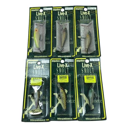  Megabass メガバス ルアー ライブX スモルト SMOLT 6個まとめ