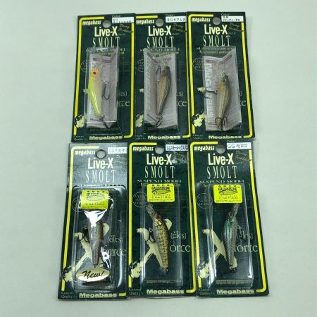 Megabass メガバス ルアー ライブX スモルト SMOLT 6個まとめ