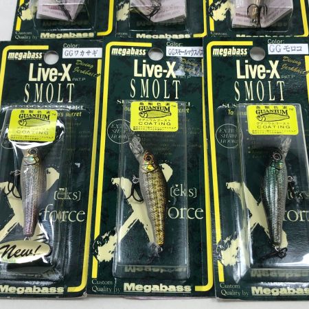  Megabass メガバス ルアー ライブX スモルト SMOLT 6個まとめ